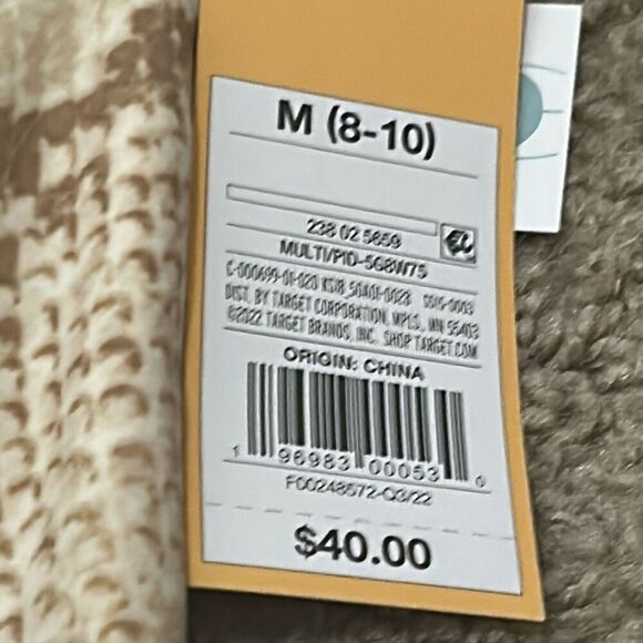 Kona Sol Size M One Piece Swimsuit Beige Cream Snakeskin Animal Print Neutral - Picture 3 of 5